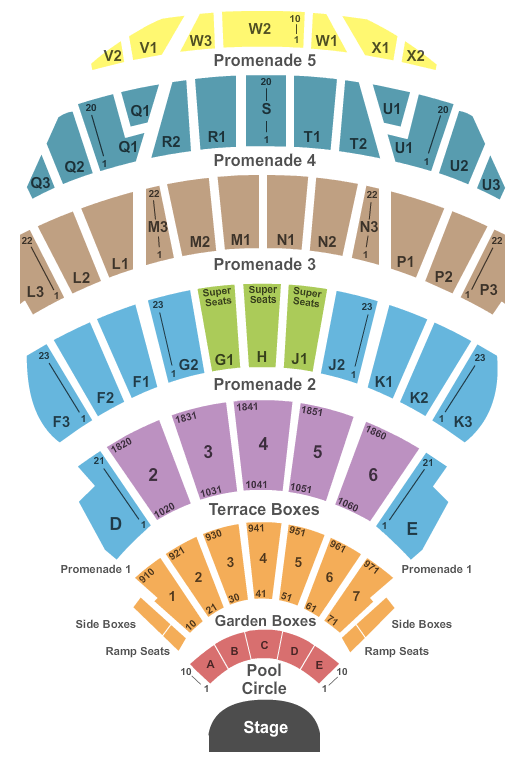 Hollywood Bowl Hollywood Bowl Seating Chart