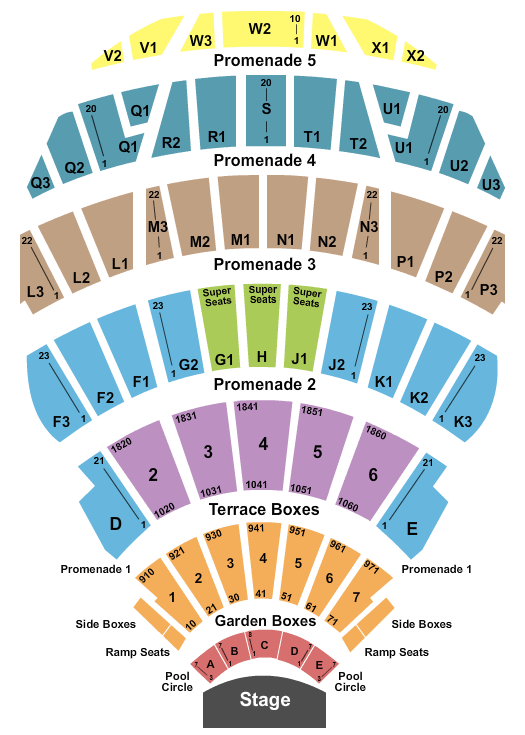 Hollywood Bowl Hollywood Bowl Seating Chart